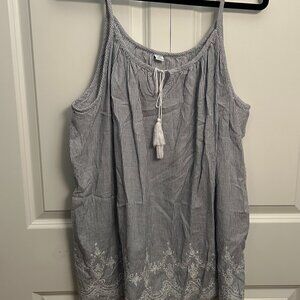 Old Navy - Pinstripe Sleeveless Blouse - Size 3x